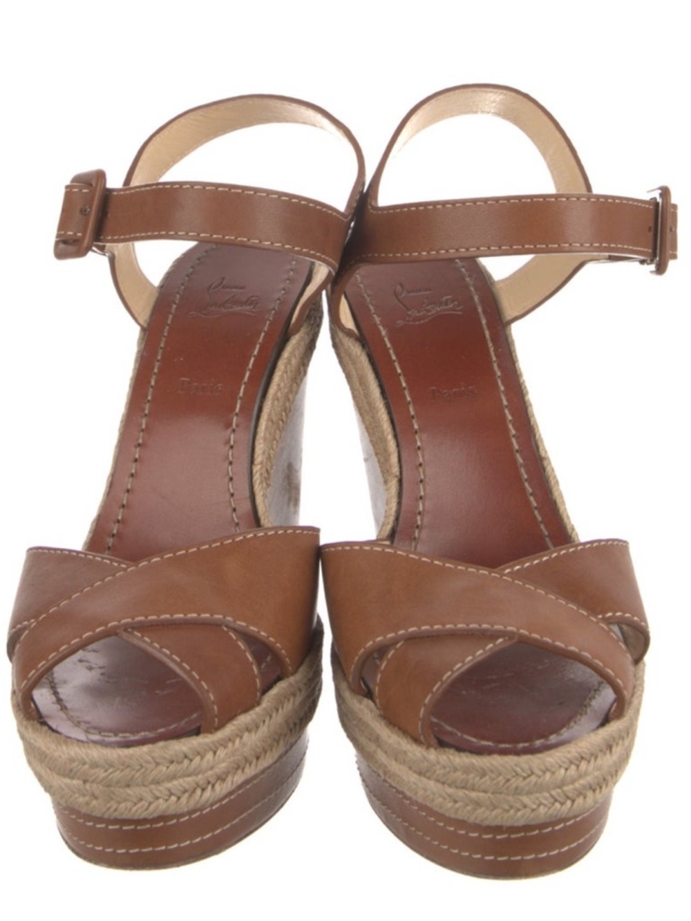 Christian Louboutin leather wedges - Picture 2 of 5